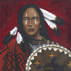 "RED BUFFALO SONG" Giclee Print on Paper